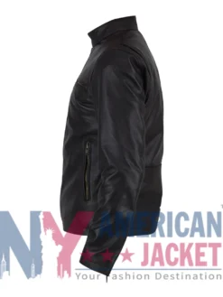 Johnny Depp Distressed Cafe Racer Black Moto Leather Jacket