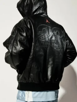 Jordan x Supreme Leather Hooded Jacket