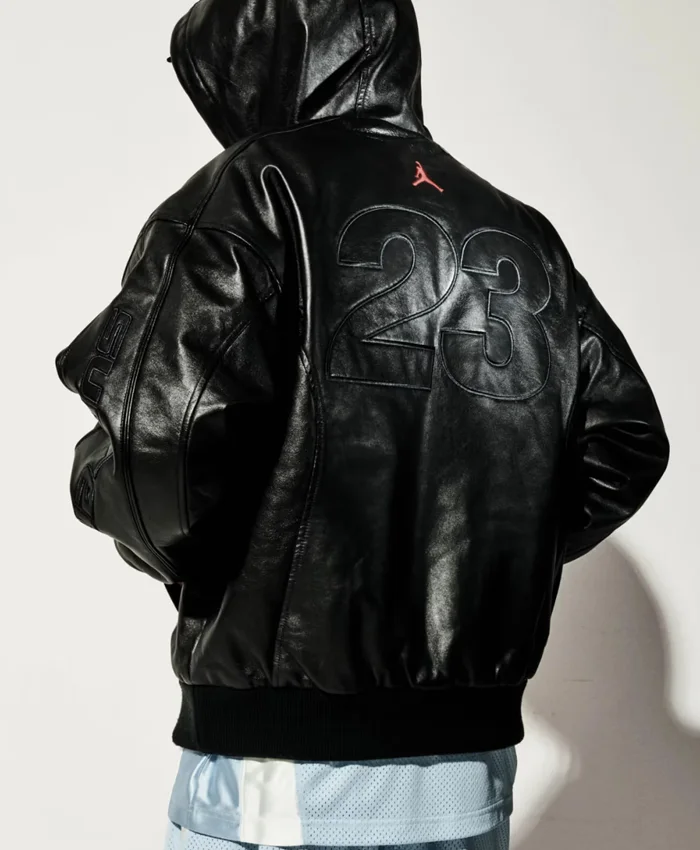 Jordan x Supreme Leather Hooded Jacket