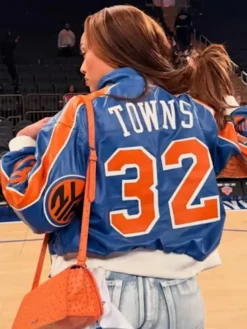 Jordyn Woods New York Knicks Game 3 Jacket For Sale