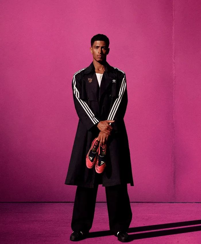 Jude Bellingham Adidas Black Twill Trench Coat