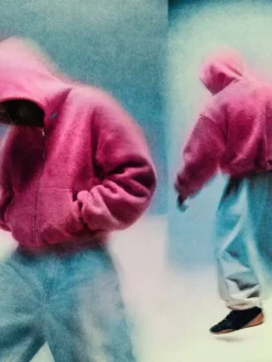 Justin Bieber x SKYLRK Hooded Pink Jacket