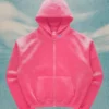 Justin Bieber x SKYLRK Pink Hooded Jacket