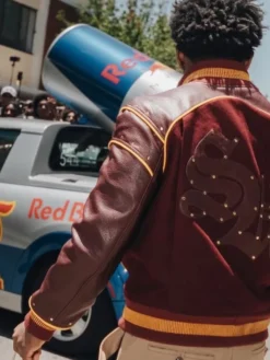 Kai Cenat Streamer University Maroon Custom Jacket