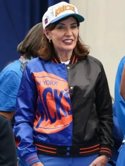 Kathy Hochul Knicks Victory Parade 2026 Varsity Jacket