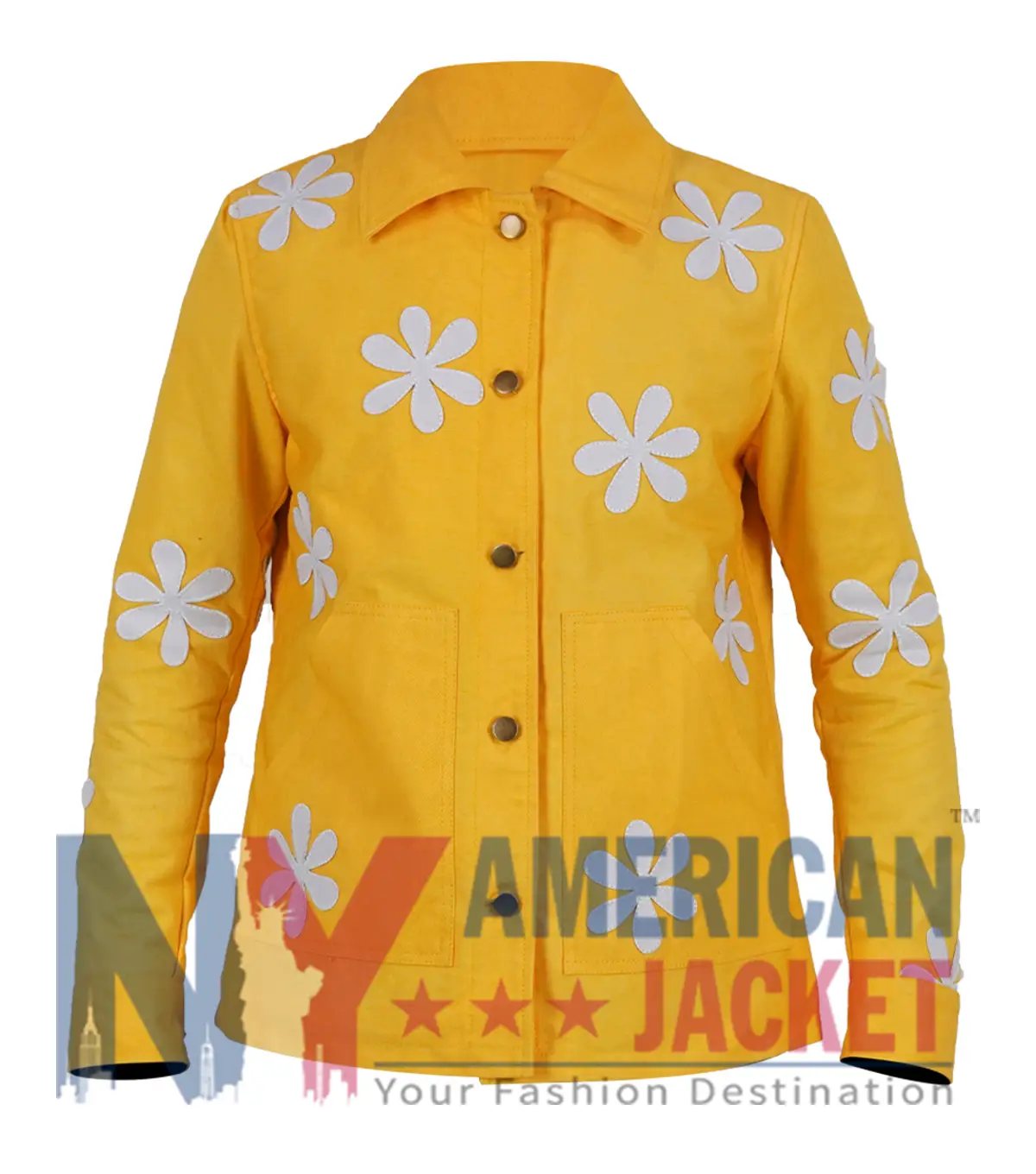 Kerri Kenney The Four Seasons S02 Yellow Daisy Print Jacket