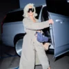 Kim Kardashian Beige Trench Gucci Coat