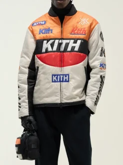 Kith Full Zip Brixton Puffed Shirt Jacket Front