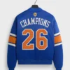 Kith New York Knicks 2026 Champions Blue Bomber Jacket