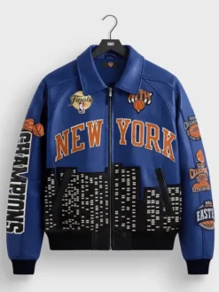 Kith New York Knicks 2026 Champions Leather Jacket