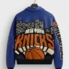 Kith New York Knicks Champions 2026 Leather Jacket