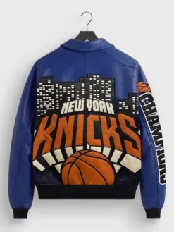 Kith New York Knicks Champions 2026 Leather Jacket