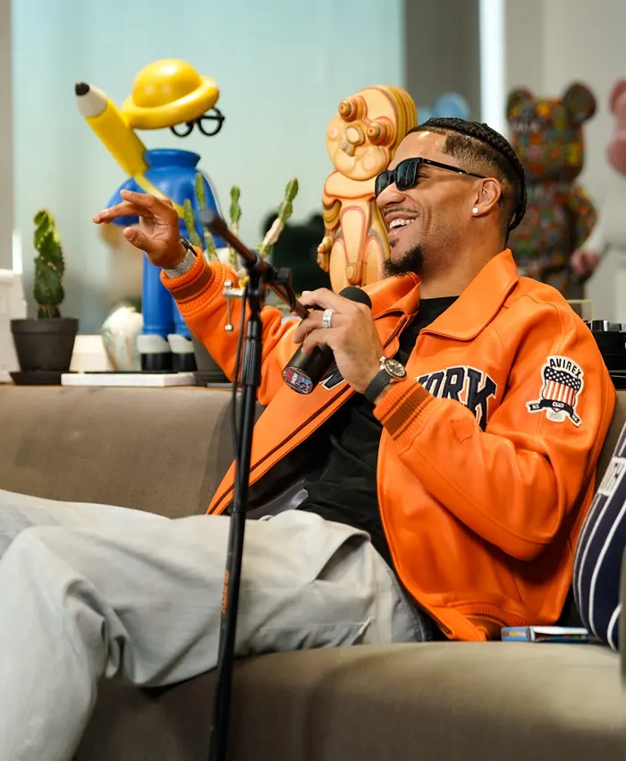 Knicks Kith x Porsche 911 Avirex Orange Jacket