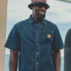 LV LeBron James Le Monde est à Vous Denim Shirt