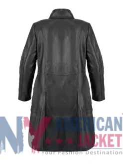 Layla Black Leather Women Coat