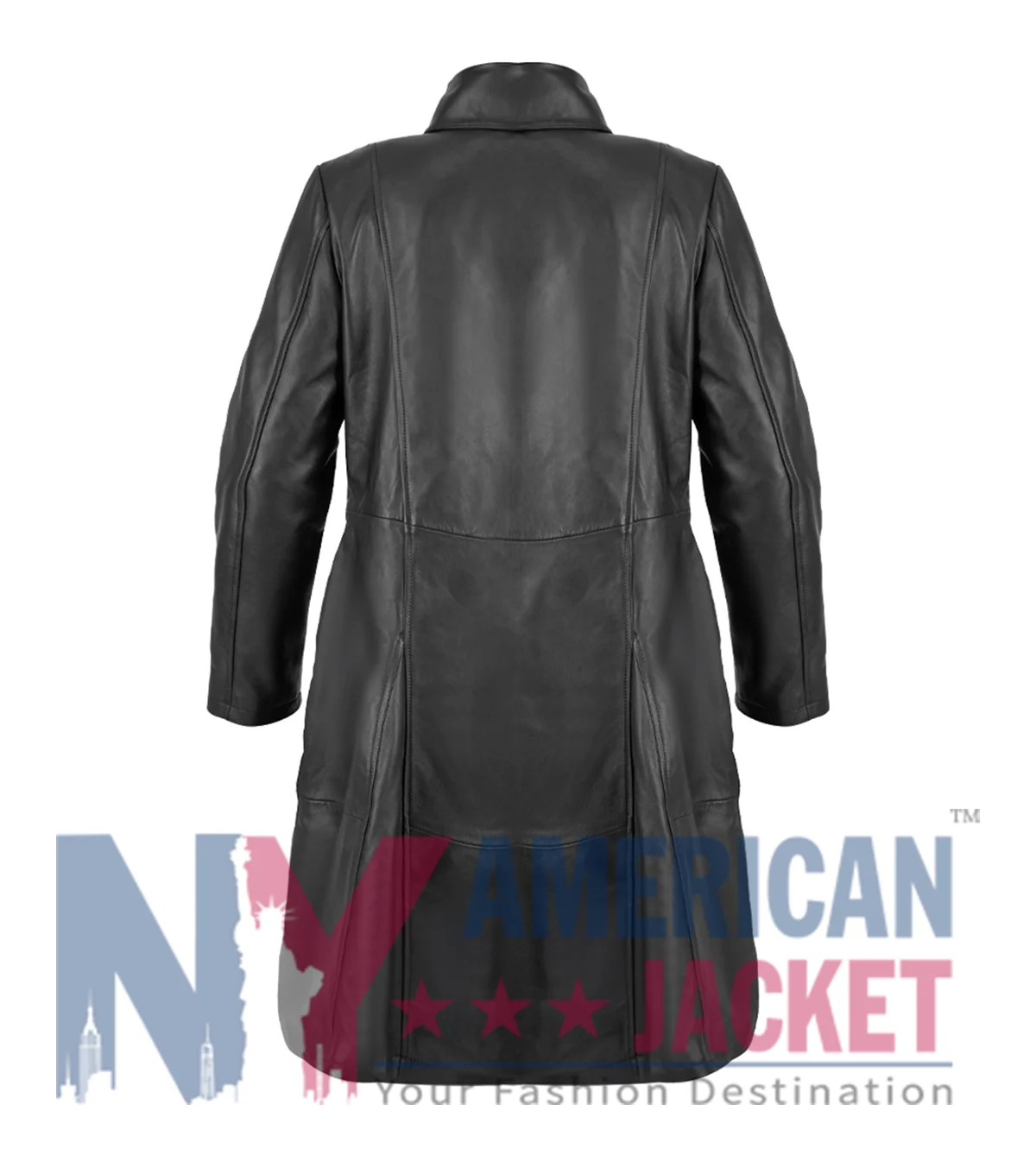 Layla Black Leather Women Coat