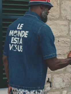 LeBron James LV Denim Le Monde est à Vous Shirt