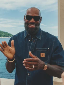 LeBron James LV Le Monde est à Vous Denim Shirt
