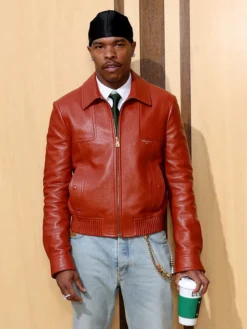Louis Vuitton SS27 Lil Baby Red Leather Jacket