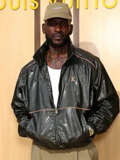 Louis Vuitton SS27 Skepta Black Satin Jacket
