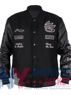 MMXXVI Black Stephen Curry Li-Ning Varsity Jacket