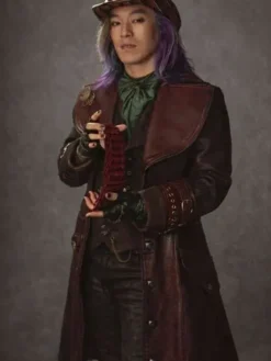 Maddox Hatter Descendants Wicked Wonderland Leather Coat