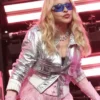 Madonna surprise Concert Times Square NYC Silver Jacket