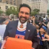 Mamdani NY Knicks 2026 Navy Victory Parade Blazer