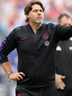 Mauricio Pochettino USMNT Black Track Jacket Front