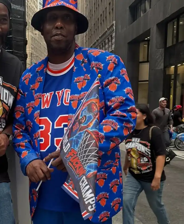 Men's Blue New York Knicks Blazer