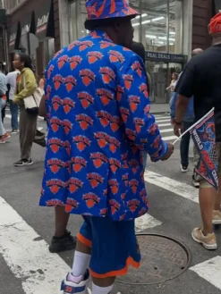 Men's New York Knicks Blue Blazer