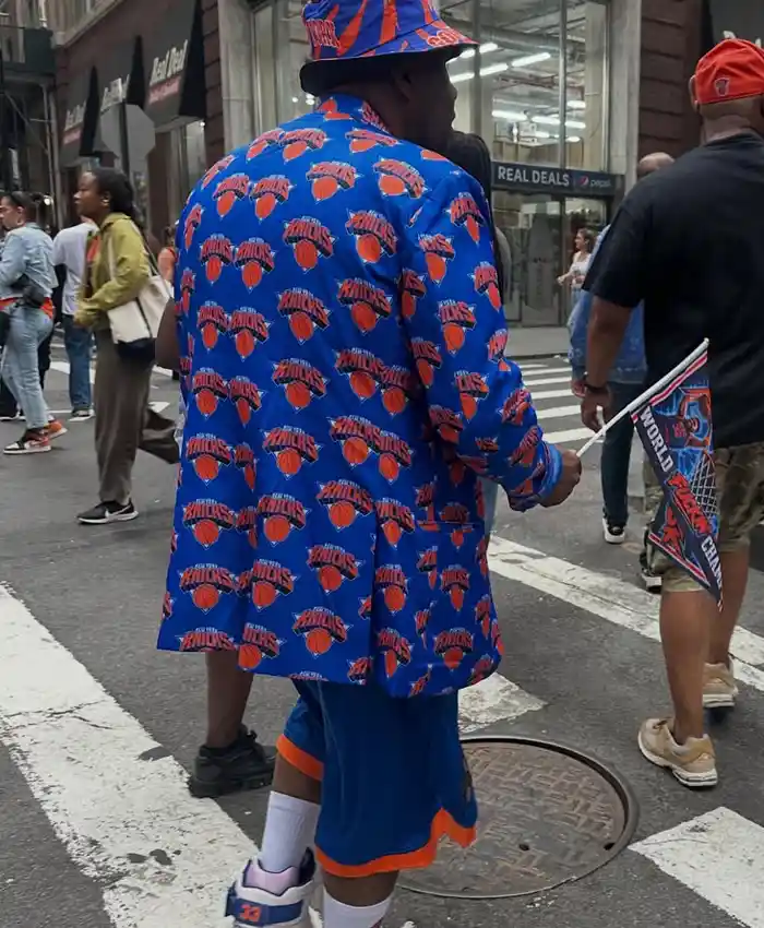 Men's New York Knicks Blue Blazer
