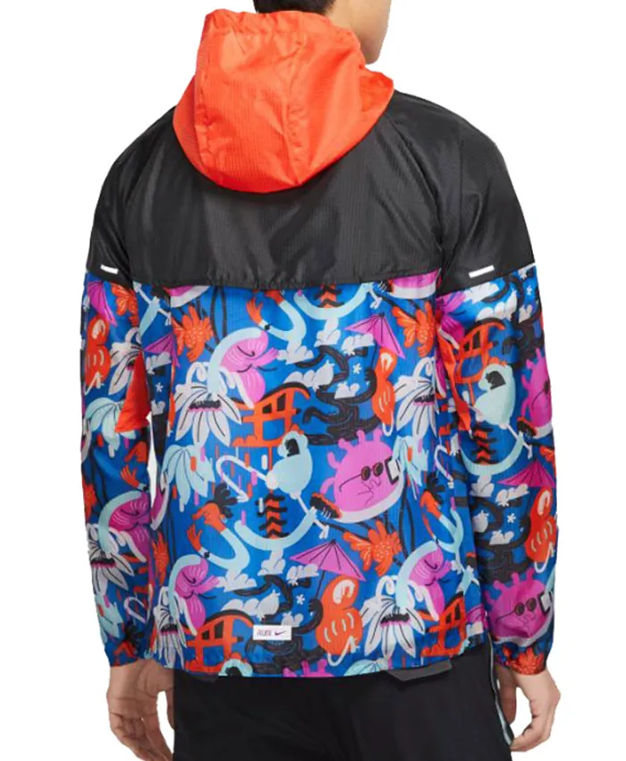 Men's Nike Multicolored Tokyo Windrunner Jacket Back
