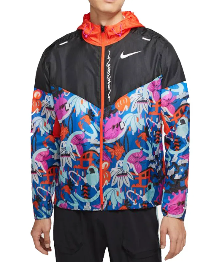 Men's Nike Multicolored Tokyo Windrunner Jacket Front