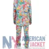Mens Spongebob Frenzy Multicolor Suit