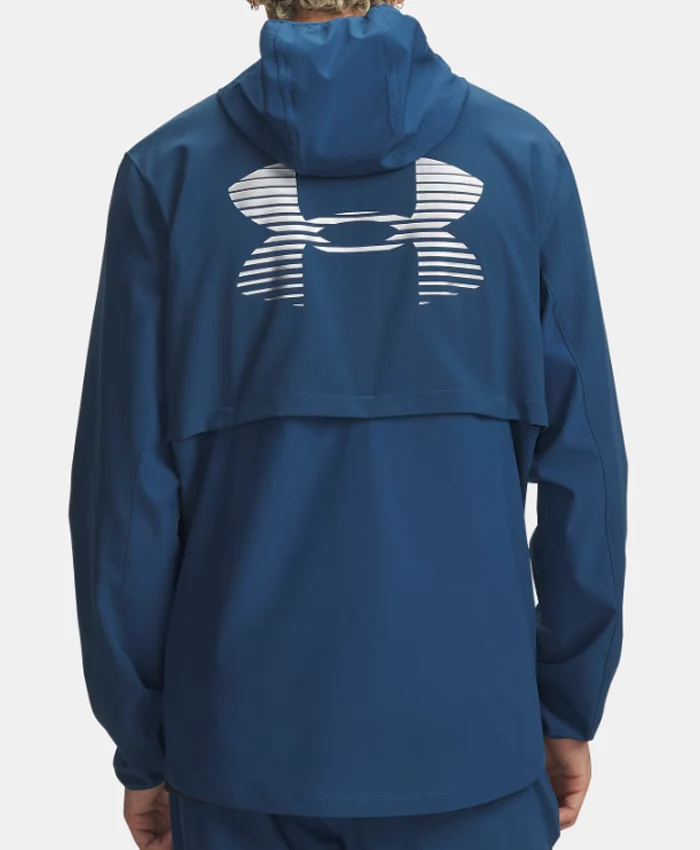 Men’s UA Velociti Pro Storm Blue Jacket Back