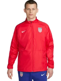 Men's USA Nike Splatter Swoosh Red Jacket