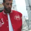 Mitchell & Ness Red Authentic Branded Letterman Jacket