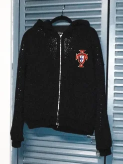 Momm Studios World Cup Portugal Black Hoodie