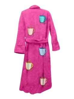 Mug Life Bathrobe Hot Pink Back