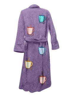 Mug Life Bathrobe Purple Back