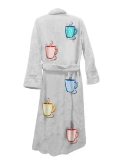 Mug Life Bathrobe White Back