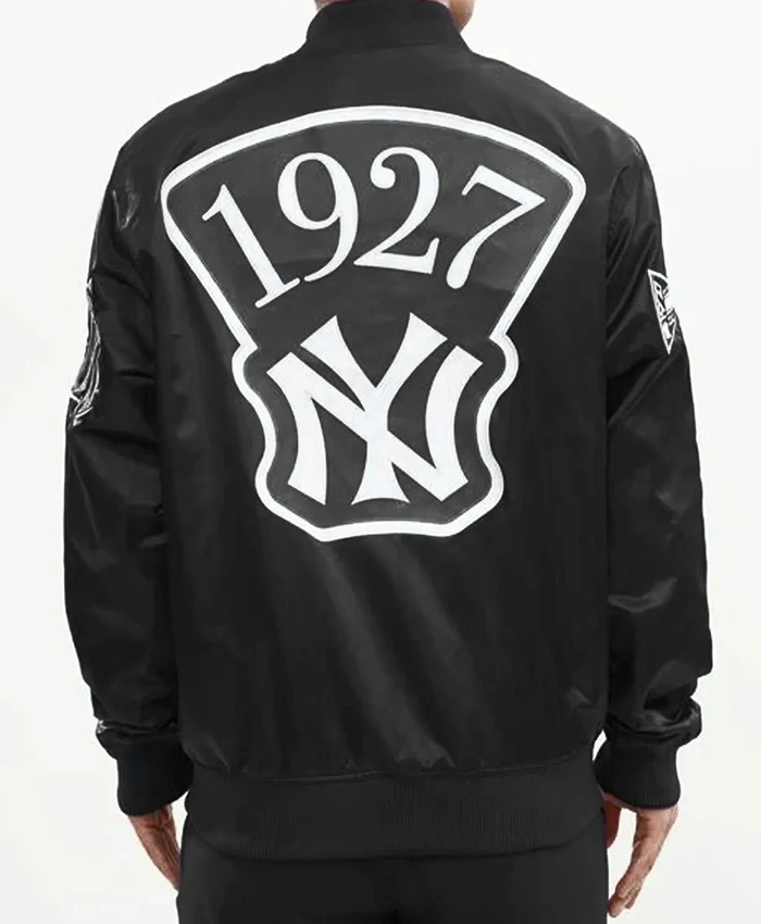 Murderers Row New York Yankees Black Satin Jacket