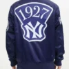 Murderers Row New York Yankees Blue Satin Jacket
