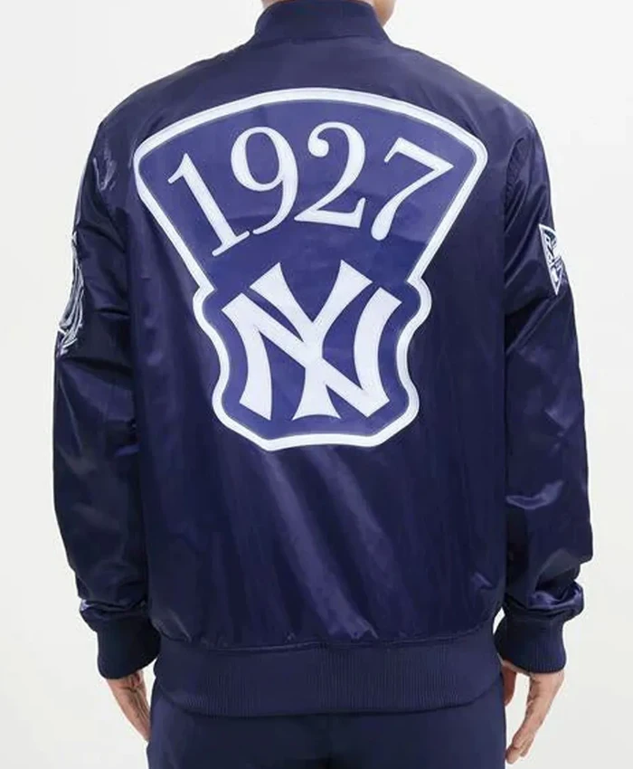 Murderers Row New York Yankees Blue Satin Jacket