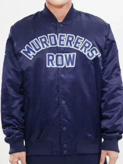 Murderers Row New York Yankees Satin Blue Jacket