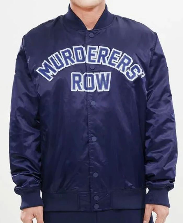 Murderers Row New York Yankees Satin Blue Jacket
