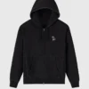 Muskoka Raglan Full-Zip Black Hoodie