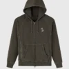Muskoka Raglan Full-Zip Olive Hoodie