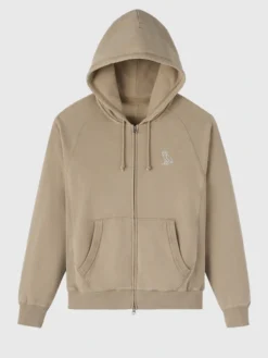 Muskoka Raglan Full-Zip Sandstone Hoodie